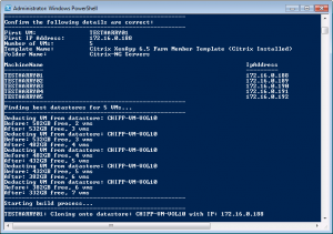 Deploy multiple VMs from template